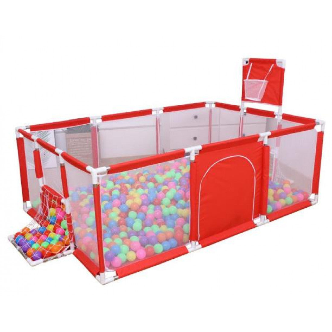 BABY RECTANGULAR SAFETY PLAY PEN WITH BALLS