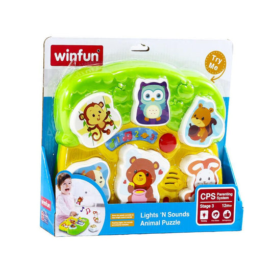 WINFUN LIGHT N SOUND ANIMAL PUZZLE